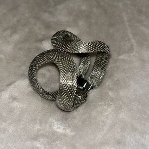 Silver chain bangle